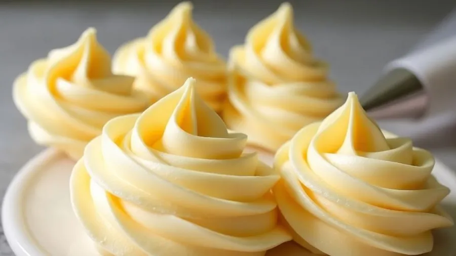 Vegane Buttercreme mit Spritzbeutel